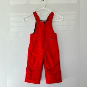 Arctix Toddler High Snow Bib Red Overalls for boys or girls size 2t